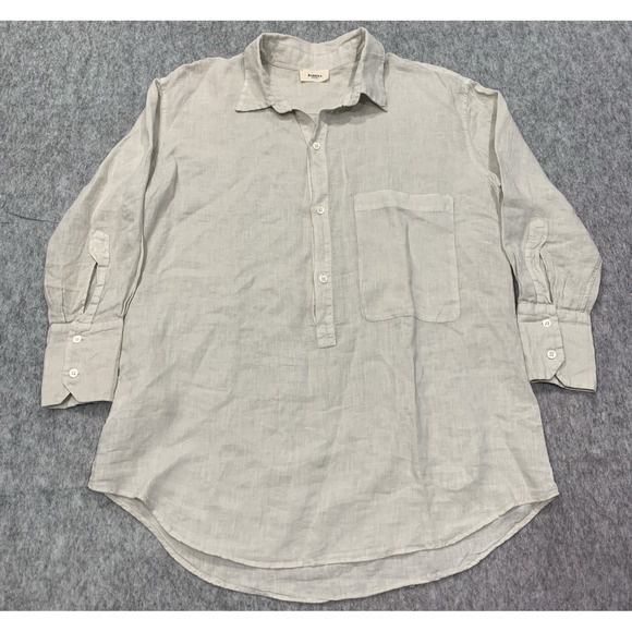 Venezia Tops - Barena Venezia Women's 100% Linen Shirt RELAXED FIT (ITALY Size 38) Size US 2